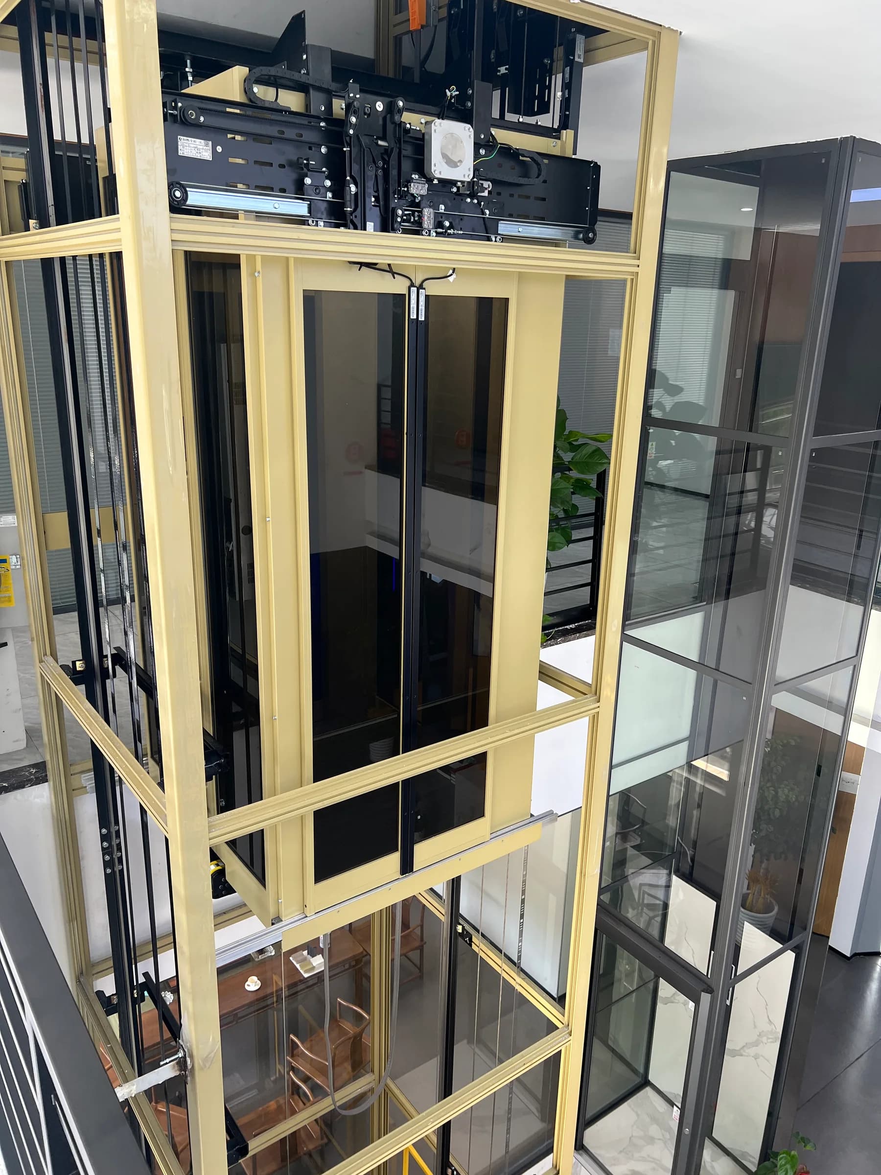 Lift machinery and equipment within an elevator installation